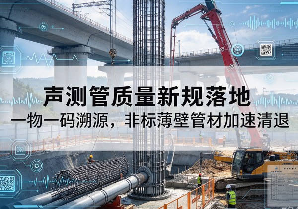 富川声测管质量新规落地，一物一码溯源，非标薄壁管材加速清退